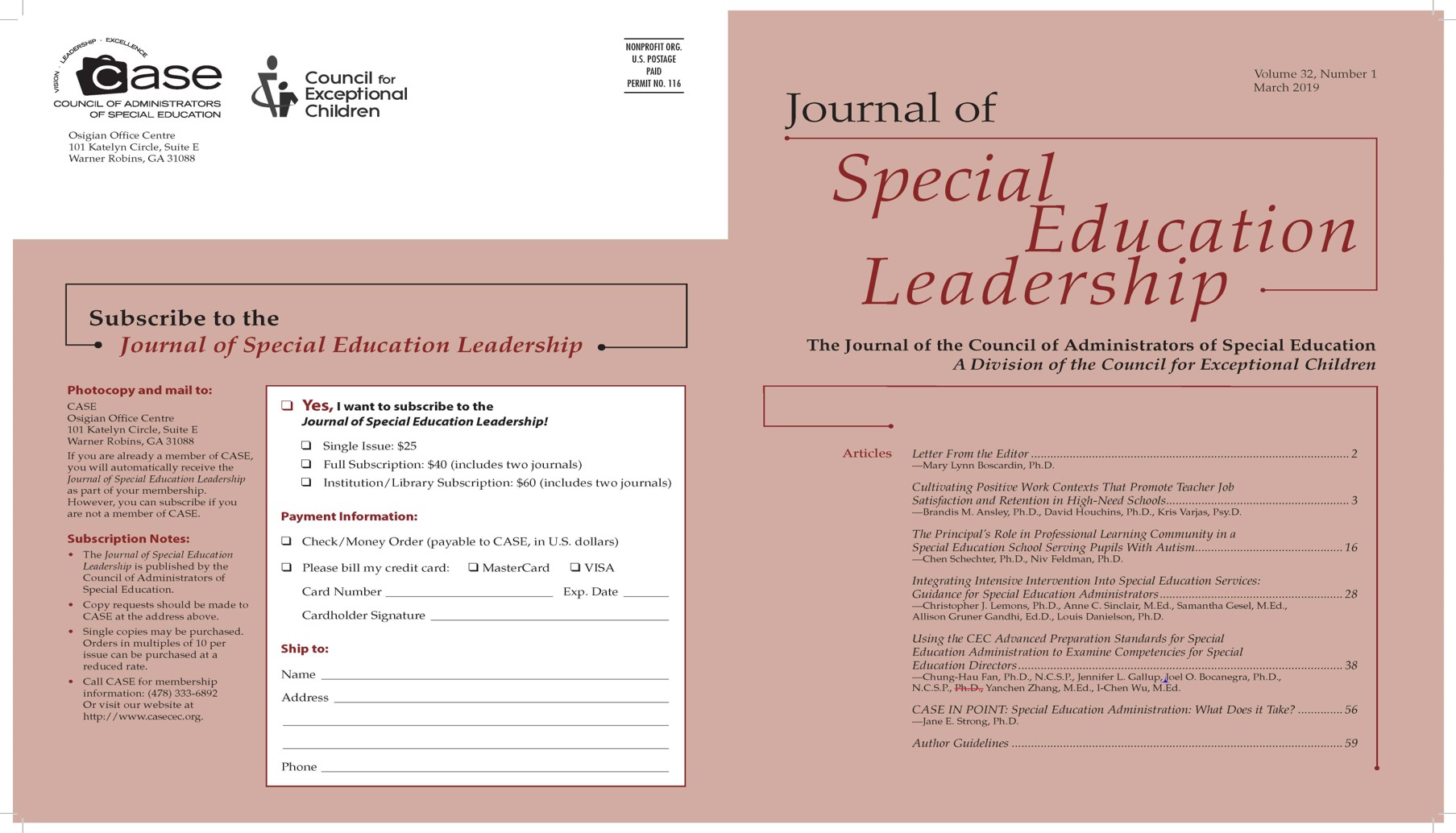 journal articles on leadership in education